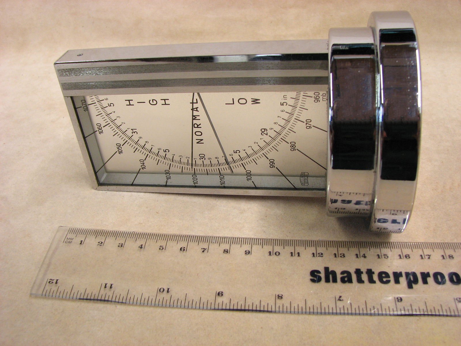 Rare 1930's Zeiss Ikon Art Deco period desk barometer